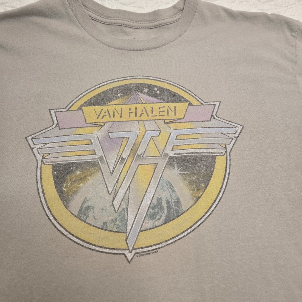 Van Halen T Shirt Cotton Short Sleeve Pastel‎ Unisex Medium